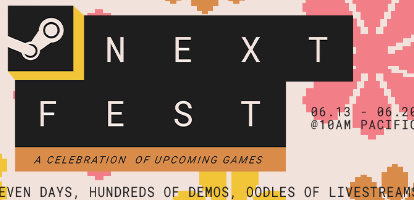 Steam Next Fest announcement header image